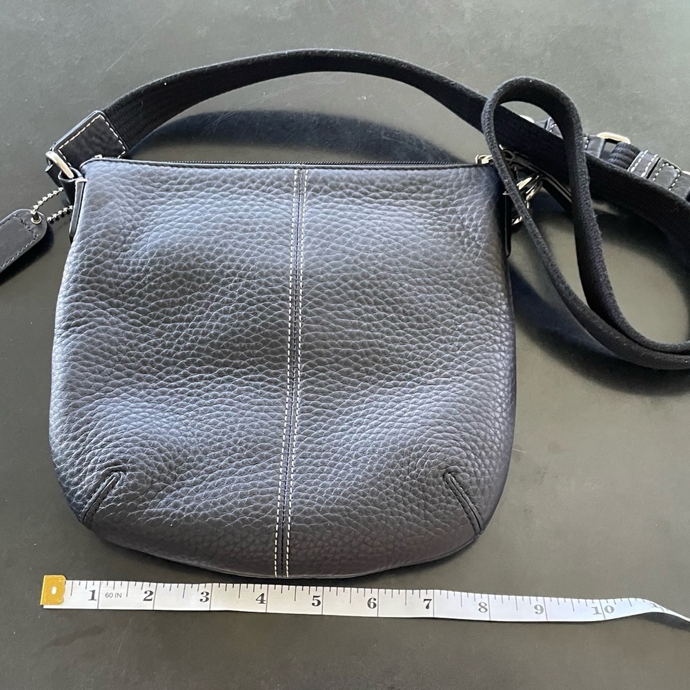 Coach Black Pebble Leather Crossbody Bag - Picture 4 of 6